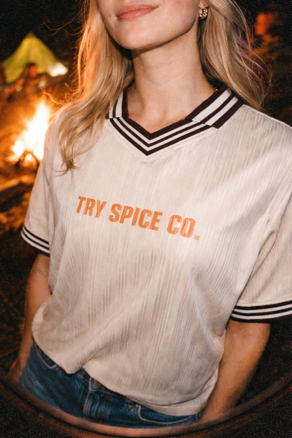 Ringer Tee Cream